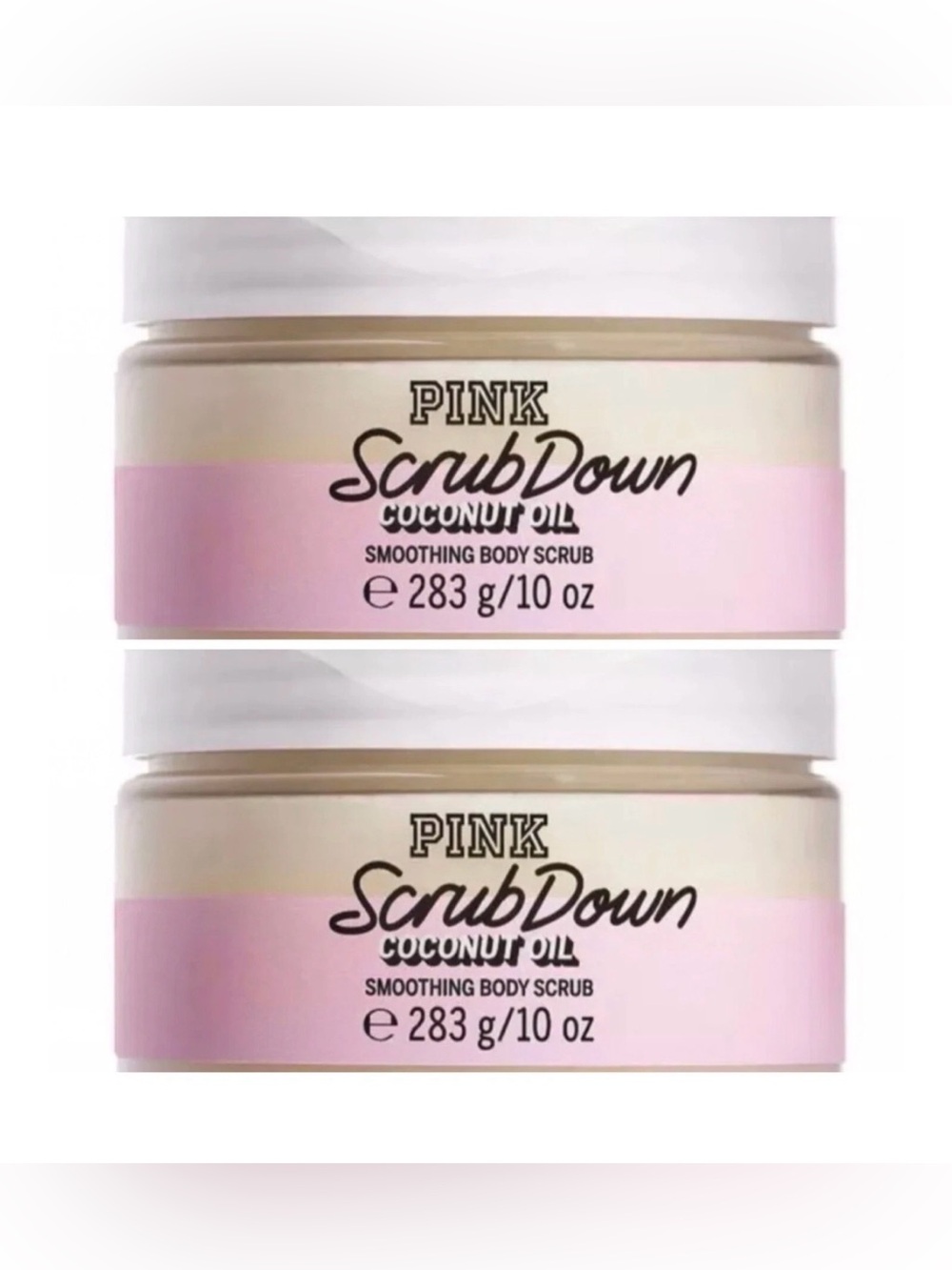 Victorias Secret PINK Scrub Down Smoothing Body Scrub ~ 10 fl.oz. ( Lot of 2 )